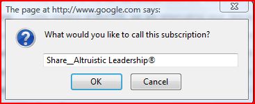 Renaming a feed in Google Reader - provided by Mortgage Internet Marketing Services